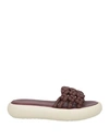 Vic Matie Vic Matiē Woman Sandals Chocolate Brown Size 7 Soft Leather
