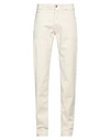 JACOB COHЁN JACOB COHЁN MAN PANTS IVORY SIZE 32 COTTON, ELASTANE