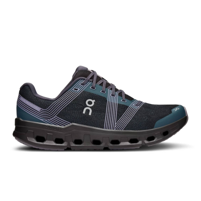 On Women's Cloudgo Running Shoes In Storm/magnet In Black