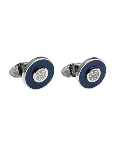 Dunhill Man Cufflinks And Tie Clips Blue Size - Metal