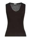 Rossopuro Woman Sweater Dark Brown Size 6 Cashmere