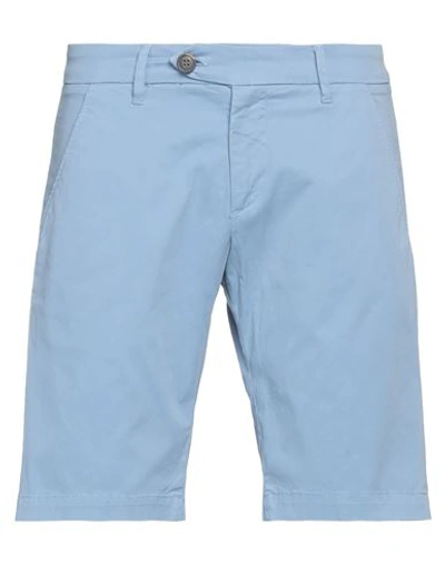 Roy Rogers Roÿ Roger's Man Shorts & Bermuda Shorts Sky Blue Size 28 Cotton, Elastane