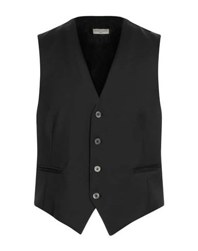 Angelo Nardelli Man Vest Black Size 38 Virgin Wool