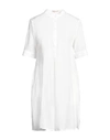 Camicettasnob Woman Midi Dress White Size 10 Viscose, Linen
