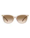 Rag & Bone Polarized Rnb1035s Sunglasses Woman Sunglasses Gold Size 55 Acetate