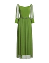 Siste's Woman Maxi Dress Green Size S Polyester, Elastane