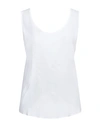 Hanita Woman Top White Size M Viscose In White