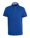 TOMMY HILFIGER TOMMY HILFIGER 1985 REGULAR POLO MAN POLO SHIRT BRIGHT BLUE SIZE L COTTON, ELASTANE