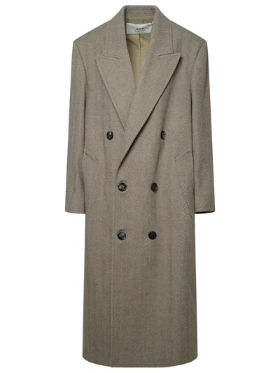 Ami Alexandre Mattiussi Double Breasted Oversized Coat Neutrals For Women In Cream