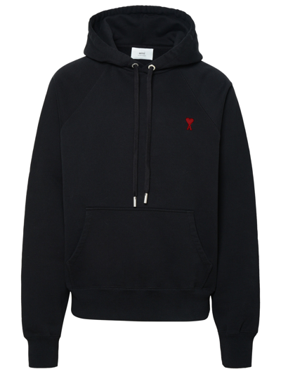 Ami Alexandre Mattiussi Ami Paris Sweatshirt With Logo Embroidery Unisex In Black