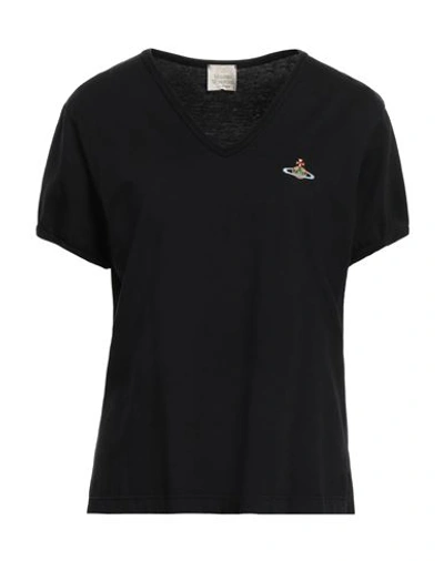 Vivienne Westwood Woman T-shirt Black Size Xl Cotton