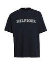 Tommy Hilfiger Man T-shirt Midnight Blue Size Xl Cotton