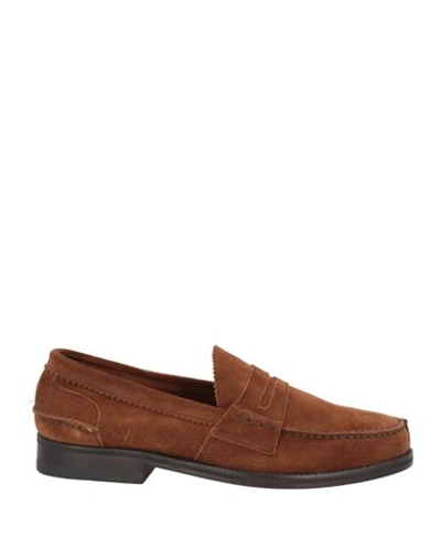 Saxone Man Loafers Brown Size 9.5 Soft Leather In Brown