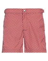 Alexander Mcqueen Man Shorts & Bermuda Shorts Coral Size 28 Polyamide, Polyester In Red