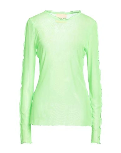 Aniye By Woman T-shirt Acid Green Size 6 Polyester, Elastane
