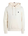 Tommy Hilfiger Cream Cotton Blend Sweatshirt In Neutrals