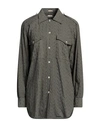 Massimo Alba Woman Shirt Military Green Size M Cotton In Green