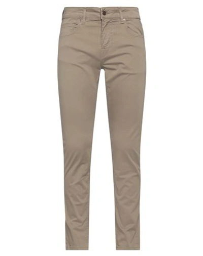 Guess Man Pants Dove Grey Size 32w-32l Cotton, Elastane In Grey