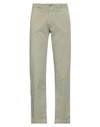 Officina 36 Denim Cropped In Sage Green