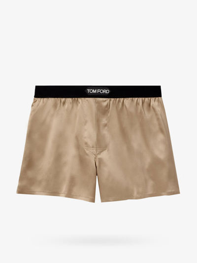 Tom Ford Man Boxer Man Beige Underwear In Cream