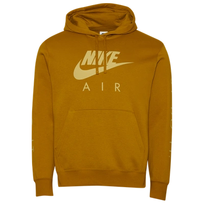 Nike Mens  Just Do It Hoodie In Wheat/gold