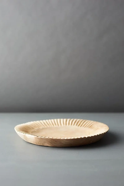 Terrain Teak Serving Platter In Brown