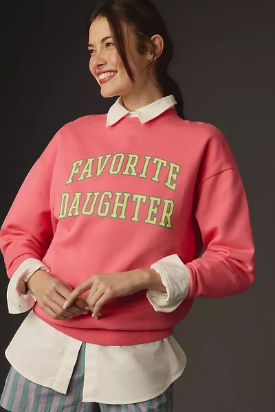 Favorite Daughter Collegiate Sweatshirt In Pink