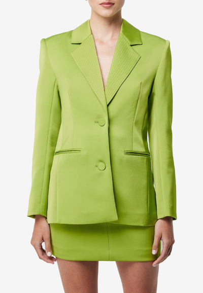 Mossman Elysium Single-breasted Blazer In Green