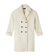 Apc Nola Coat In Aad - Ecru