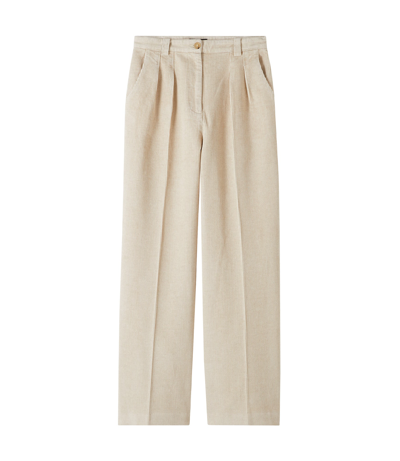 Apc Tressie Pants In Aad - Ecru