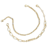 Wear By Erin Andrews X Baublebar Gold Chicago Bears Linear Bracelet Set In Gold
