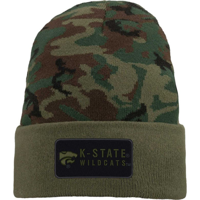 Nike Camo Kansas State Wildcats Military Pack Cuffed Knit Hat