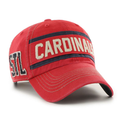 47 ' Red St. Louis Cardinals Hard Count Clean Up Adjustable Hat