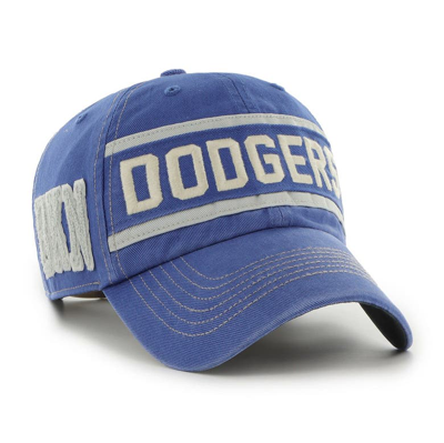 47 ' Royal Los Angeles Dodgers Hard Count Clean Up Adjustable Hat In Blue