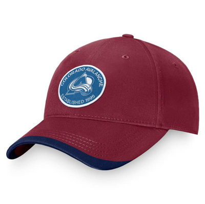 Fanatics Branded Burgundy Colorado Avalanche Fundamental Adjustable Hat In Red