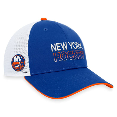Fanatics Branded  Royal New York Islanders Authentic Pro Rink Trucker Adjustable Hat In Blue