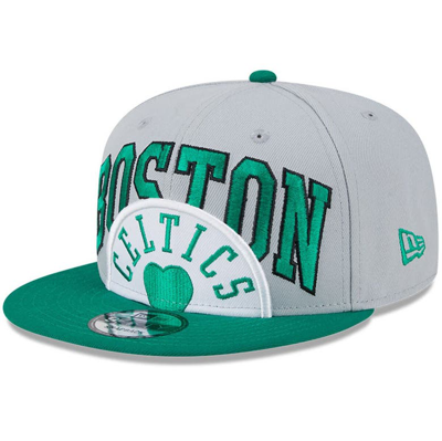 New Era Gray/kelly Green Boston Celtics Tip-off Two-tone 9fifty Snapback Hat
