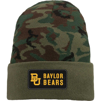 Nike Camo Baylor Bears Military Pack Cuffed Knit Hat