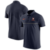 NIKE NIKE NAVY VIRGINIA CAVALIERS COACHES PERFORMANCE POLO