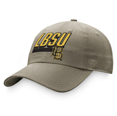 Top Of The World Khaki Cal State Long Beach The Beach Slice Adjustable Hat