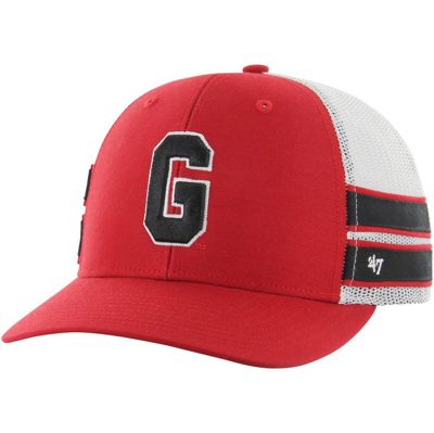 47 ' Red Georgia Bulldogs Straight Eight Adjustable Trucker Hat
