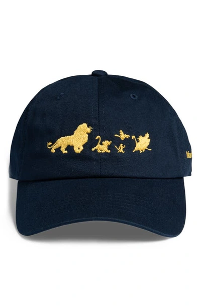 Museum Of Peace And Quiet X Disney 'the Lion King' Horizon Baseball Cap In Navy