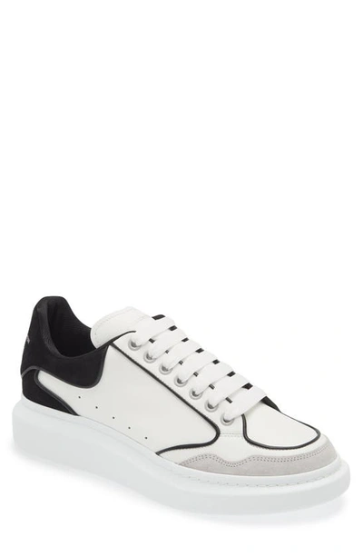 Alexander Mcqueen Oversized Retro Sneaker In White/ Luna/ Black