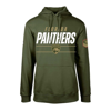 Levelwear Olive Nashville Predators Podium Fleece Pullover Hoodie In Olive