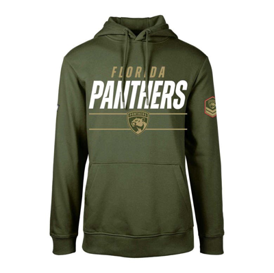 Levelwear Olive Florida Panthers Podium Fleece Pullover Hoodie