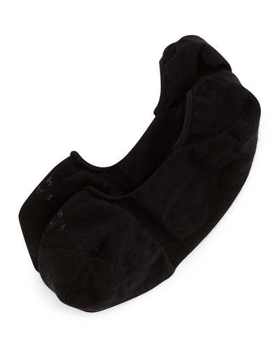 Falke Family Cotton-blend Invisible Socks In Black