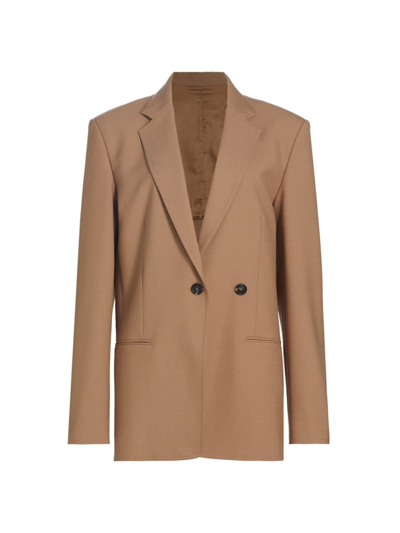 Helmut Lang Single-double Breasted Blazer In Dune