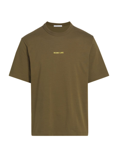 Helmut Lang Space Logo Tee In Olive