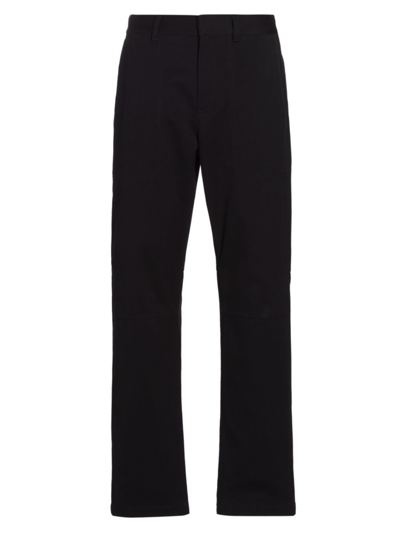 Helmut Lang Men's Cotton Twill Utility Trousers In Black