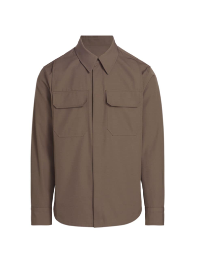 Helmut Lang Military Shirt In Cobblestone